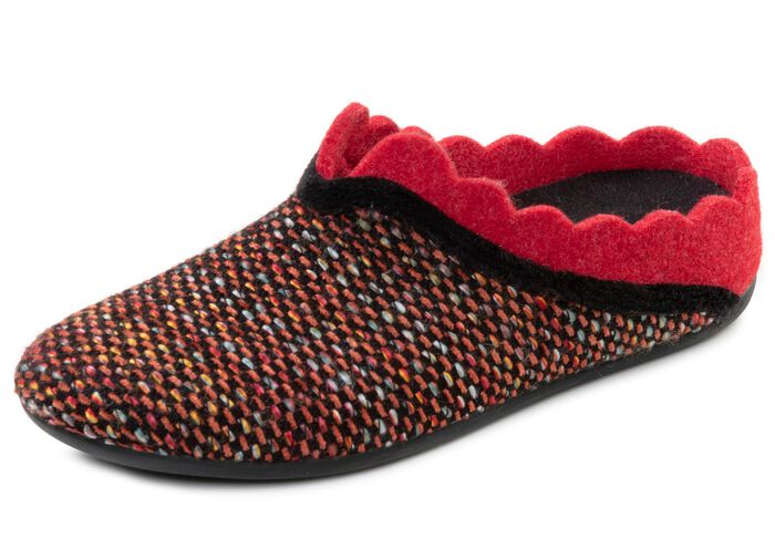 Laurina, klassieke damespantoffels, met uitneembaar voetbed 