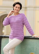 Trui met mix van structuurpatronen 