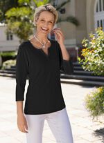 Shirt met ronde hals in 3 kleuren 