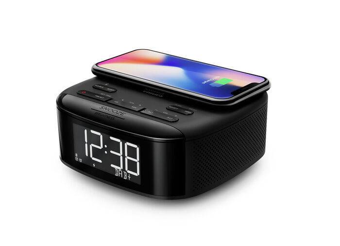 Bluetooth wekkerradio met Qi-oplader 