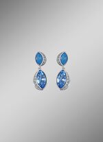 Blue Shine &ndash; Stralende oorbellen met Swarovski kristallen 