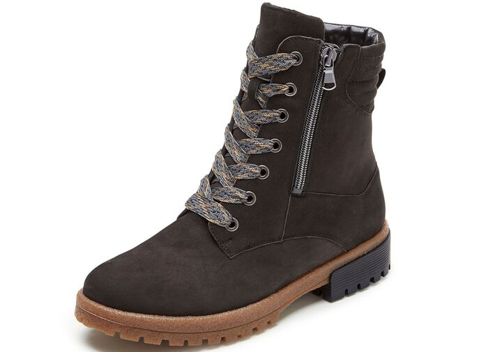 Waldl&auml;ufer veterlaarzen gemaakt van het beste nubuckleer ZWART