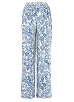 Broek met modieuze wijdte 