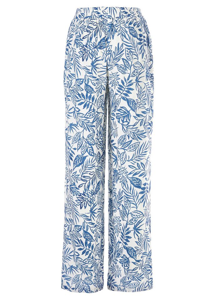 Broek met modieuze wijdte 