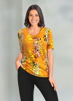 shirt met ronde hals 