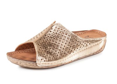 ELENA EDEN, zomerse damesmuiltjes van leer 