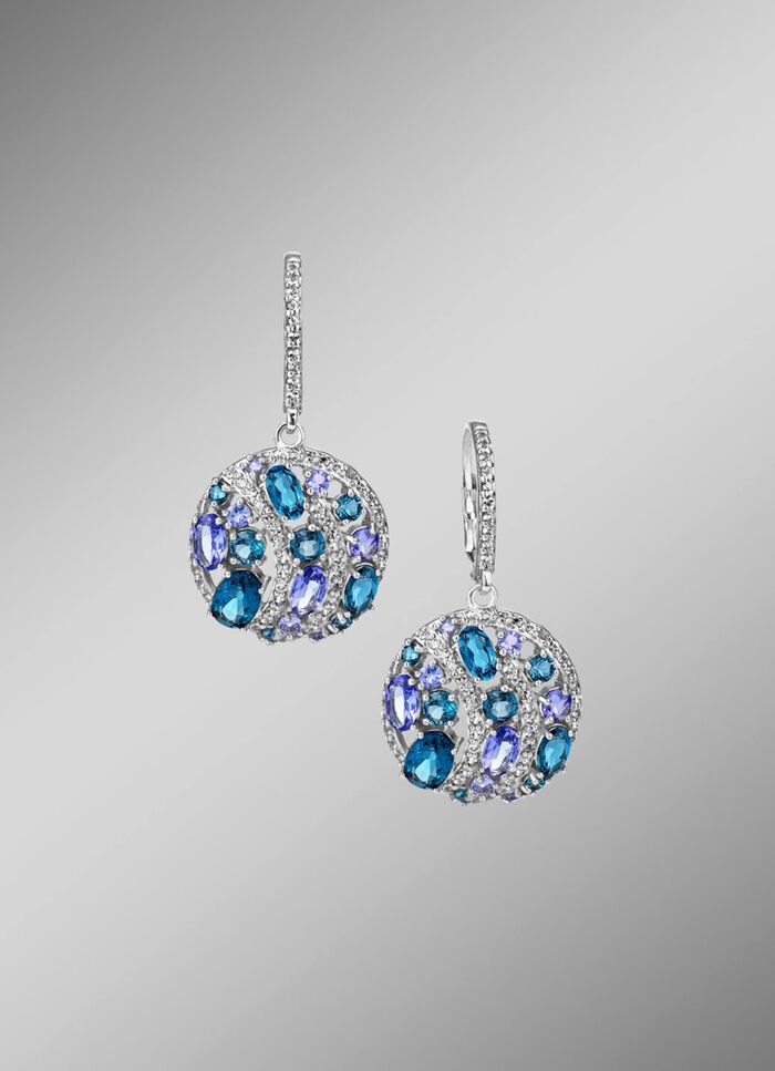 Dansende elegantie voor je oren: oorbellen met echte edelstenen 