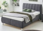 Een heerlijk comfortabel gestoffeerd bed ANTHRAZIT