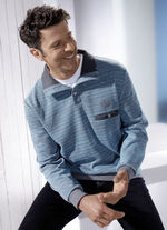 Schipperstrui met borstzakje met knoop 