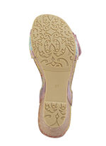 Laura Vita sandaal met bloemendecoratie BOURGONDIË-KLEURRIJK