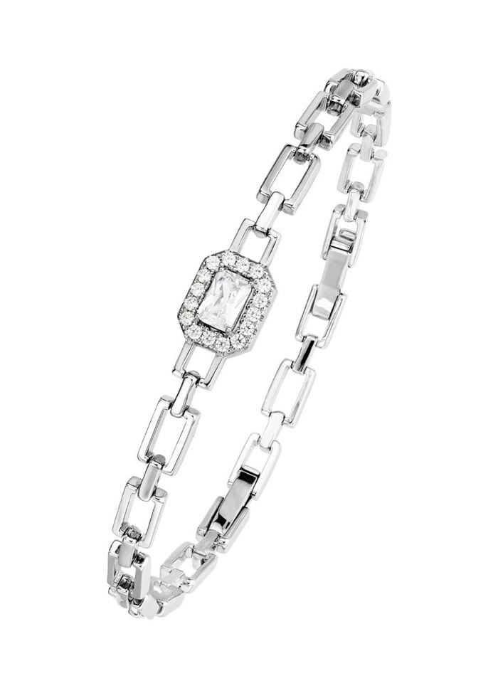 Betoverend fonkelende armband met synthetische zirkonia 