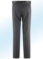 Broek "Klaus models" met riem in 5 kleuren DONKERGRIJS GEM&Ecirc;LEERD