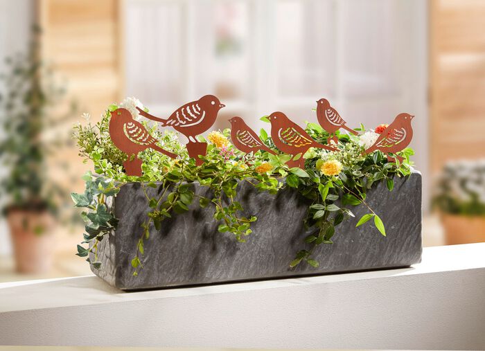 Tuinpalen "Vogels", 6 stuks 