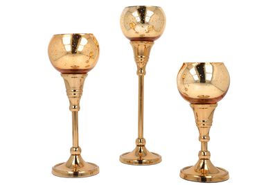 Waxinelichthouders, set van 3 