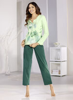 Pyjama met gehaakte halslijn 