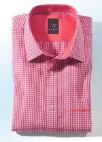 "Milano Italy" shirt met korte en lange mouwen in 4 kleuren LICHT ROOD-WIT