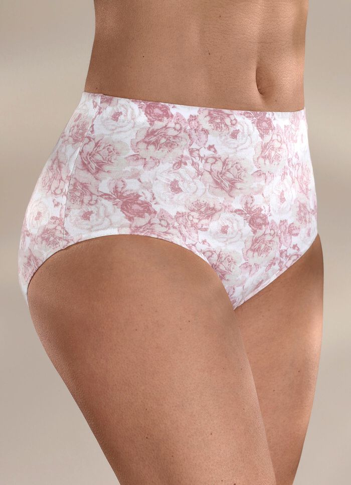 Verpakking met vier slips met bloemetjesdessin 