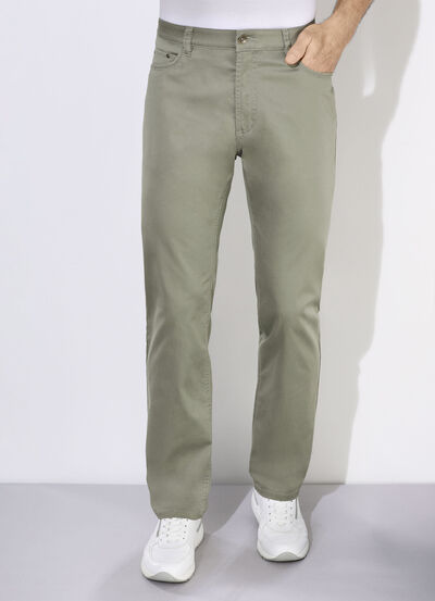 Zomerse broek van "Suprax" met elastische tailleband in 3 kleuren 