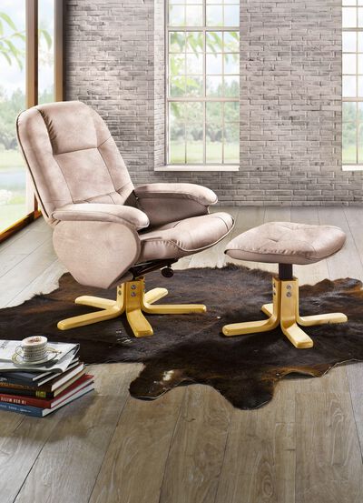Relaxfauteuil met voetenbankje 