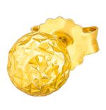 Vergulde oorknopjes met gefacetteerde bolletjes 