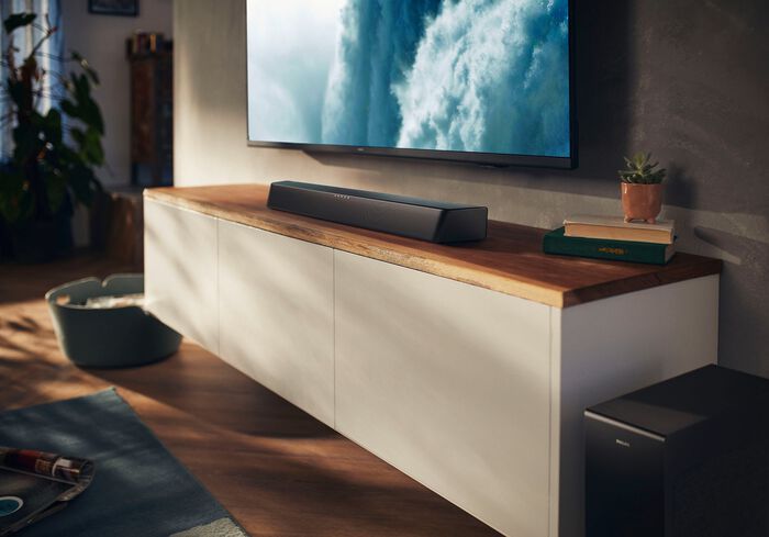 2.1 Philips soundbar met draadloze subwoofer 