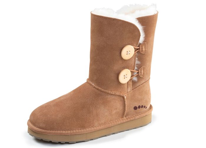 ELENA EDEN, gevoerde dameslaarzen, winterschoenen, met lamsvacht 