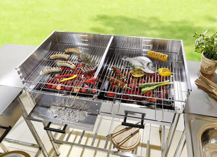 RVS buitenkeuken ZILVER