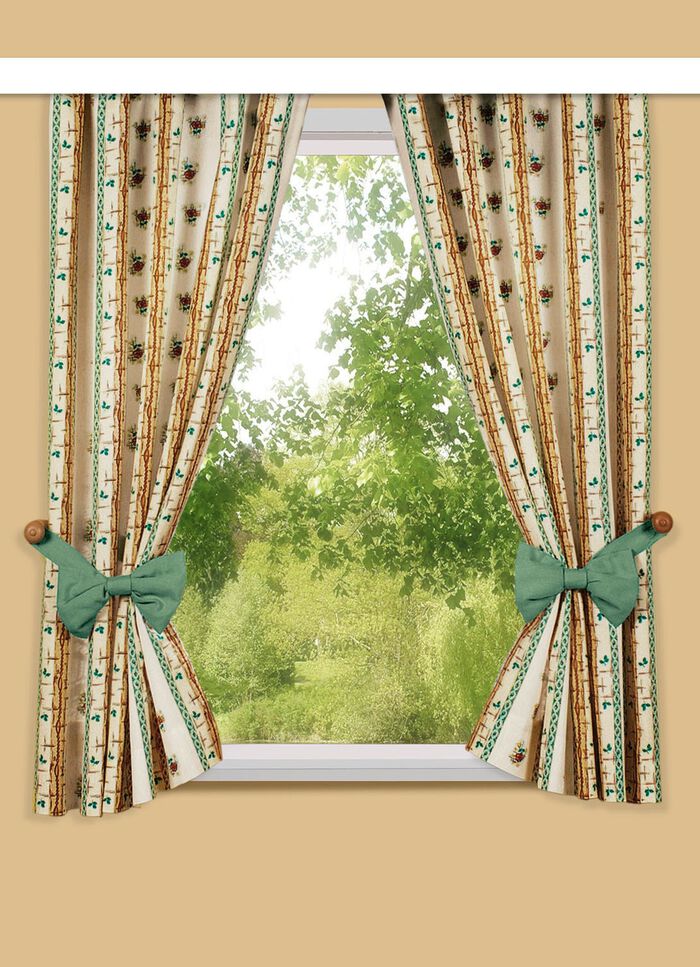 Enkele sjaal in linnenlook met universele railband NATUUR-KLEURRIJK