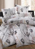 Beddengoedset met paardenbloemmotief 