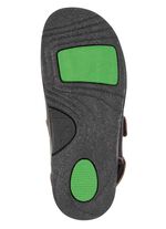 Mubb, klassieke herensandalen, breedte H, met uitneembaar voetbed DUNKELBRAUN