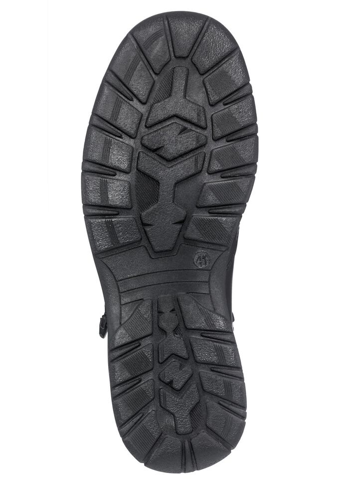 Weerbestendige enkellaarzen met twee ritssluitingen ZWART