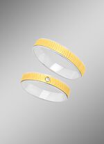 Schitterende trouwring in bicolor 