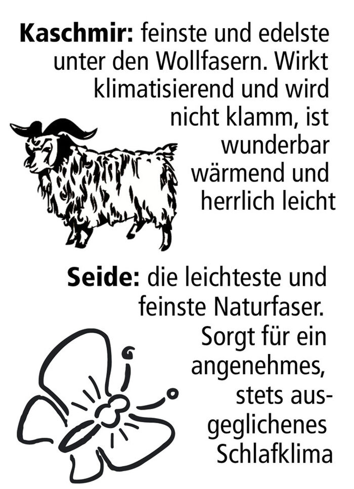 Mesana beddengoedassortiment met het fijnste en hoogwaardige kostbare haar ECRU