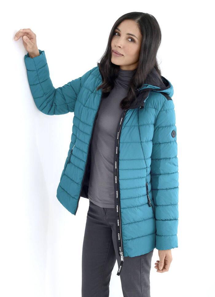 Functionele jas met afneembare capuchon 