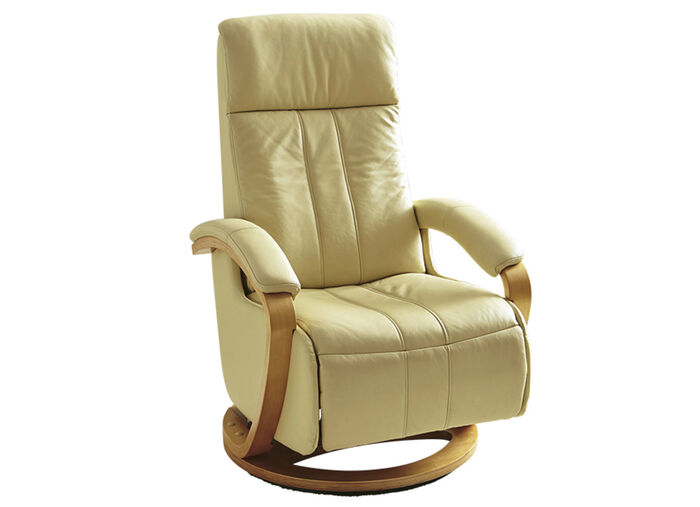 Relaxfauteuil met voetsteun CRÈME