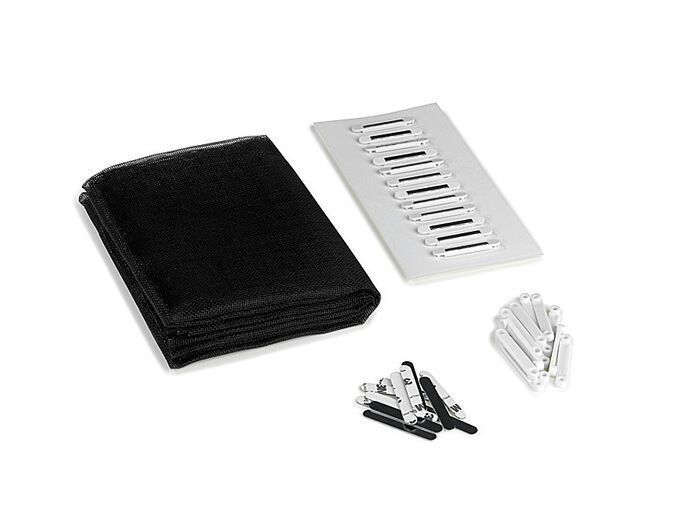 Muggennet voor het raam, met mageneten 