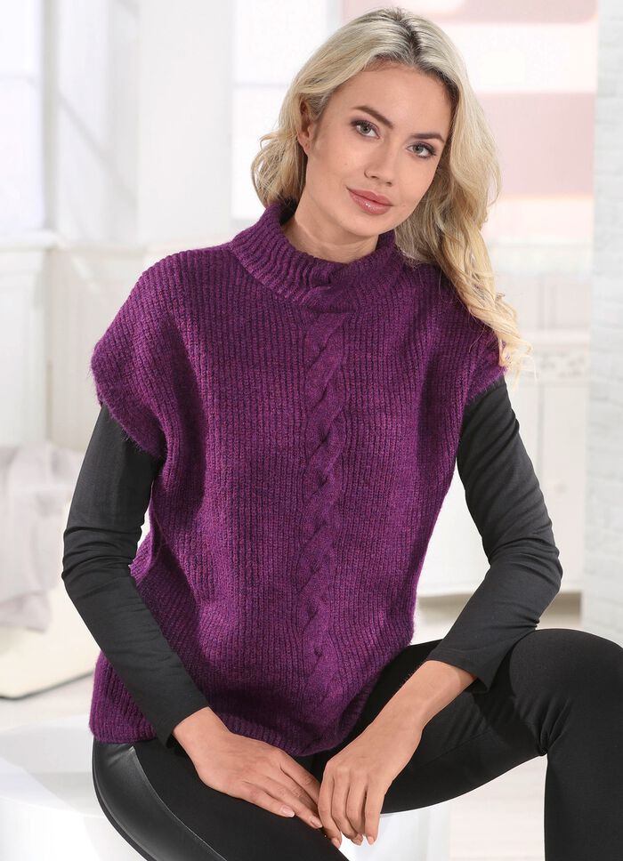 Sweatervest van zeer zachte kwaliteit 