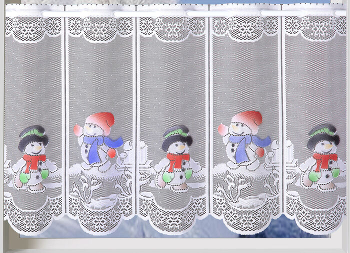 Handgekleurde korte gordijnsneeuwpoppen met stokken 