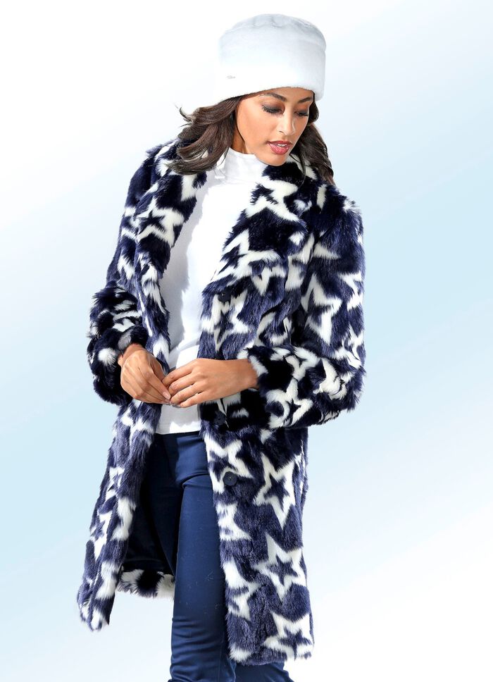 Korte mantel met betoverend sterrendessin 