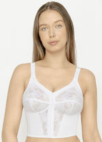 Susa bh in lang model, met sluiting vooraan WIT