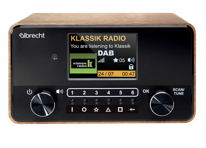 Digitale radio met groot kleurendisplay