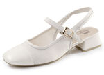 ELENA EDEN, chique dames slingpumps, breedte G, met klittenbandsluiting CREME