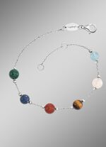 Krachtige stenen armband met 6 echte edelstenen 