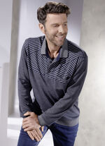 Poloshirt in 2 kleuren MARINE GRIJS