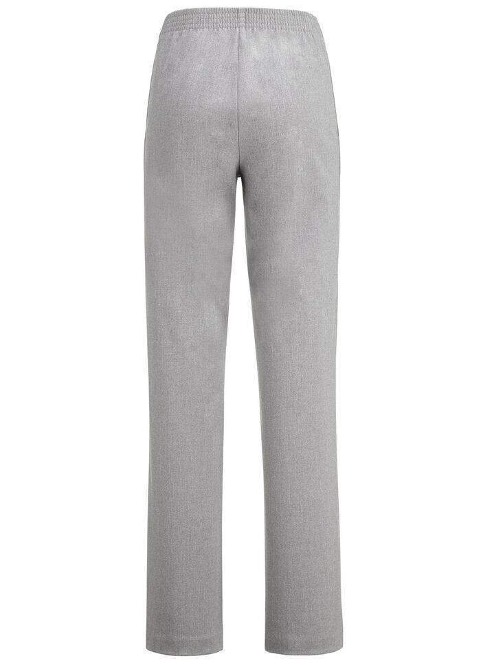 Broek in een modieuze wijdte LICHTGRIJS GEM.