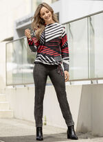 Broek met zakken met ritssluiting ANTRACIET GEMÊLEERD