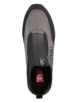 Rieker laarsje met bloemenreli&euml;f ZWART-GRIJS