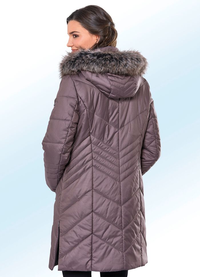 Korte jas met afneembare capuchon 