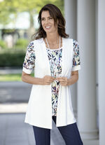 2-delige set bestaande uit vest en shirt 