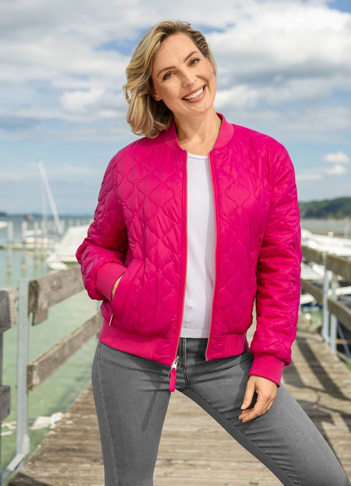 Functionele omkeerbare blouson met tweewegrits 